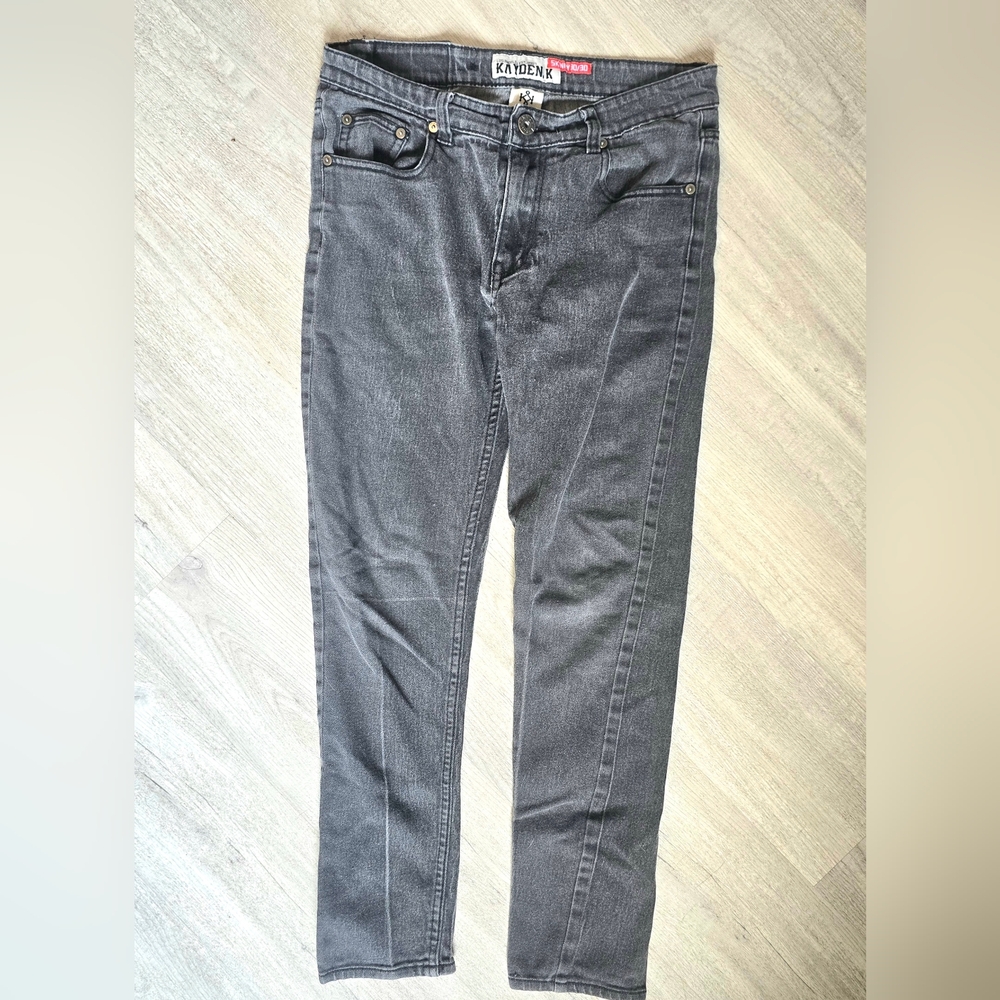 Kayden K Men's Charcoal Slim Jeans ☆ Size 30/30